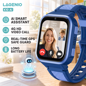LAGENIO Nuevo Producto Reloj Inteligente para Niños 4G <span class=keywords><strong>con</strong></span> IA, Sistema RTOS, GPS <span class=keywords><strong>en</strong></span> Tiempo Real, LBS, WIFI, ACC, AGPS, Seguimiento, CE, para Niños y Niñas - Product Image 1
