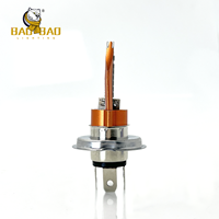Phare de moto OEM ODM H4 BA20D, durée de vie de 50 000 heures, phare avant rouge bleu faisceau haut/bas pour Kawasaki Yamaha Suzuki Moto