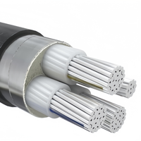 Câble électrique aérien XLPE en aluminium, courant nominal 16A, pour applications de centrales électriques et de construction souterraine