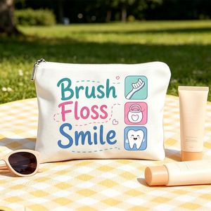 Trousse de Toilette Imprimée Dents et Brosse à Dents pour Maman, Filles, Amies, Ados – Cadeau Idéal pour Voyages, Anniversaires – Sac Cadeau pour Femmes - Product Image 6
