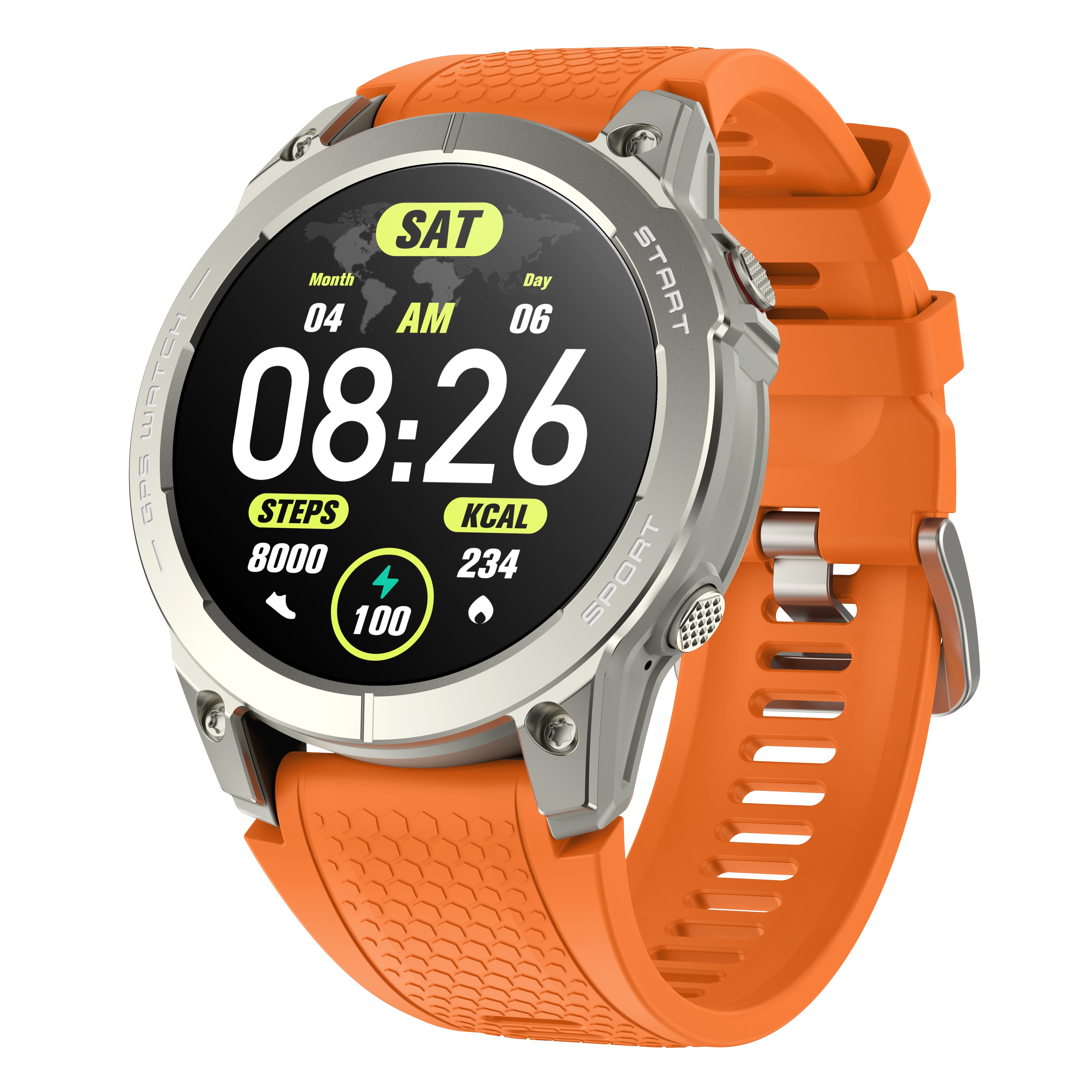 S53Z GPS Smart Watches 1.43inch AMOLED IP68 Waterproof Health Monitoring Compass Fitness Tracker Smart Sports Watch 2026