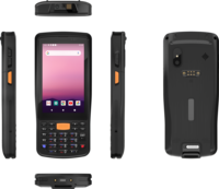 Smartphone Android Lecteur de codes-barres 2D PDA à main Lecteur NFC Communication RFID Utilisation industrielle PDA robuste à dents bleues