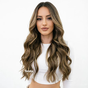 Perruque longue bouclée à grandes ondulations dégradées pour femmes, styles brésiliens et vietnamiens, bonne qualité, sans colle, vente en gros d'usine - Product Image 3