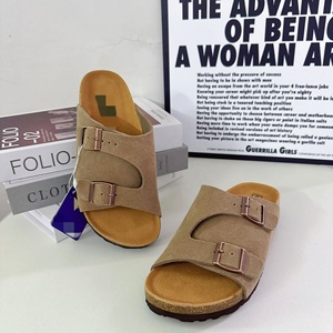 Sandalias <span class=keywords><strong>Birkenstock</strong></span> de la Mejor Calidad al por Mayor, Modelo 2026, Sandalias Planas para Exteriores, Tipo Mule, de Cuero y Gamuza, con Plantilla de Corcho, <span class=keywords><strong>Birkenstock</strong></span> - Product Image 6