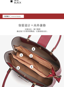 Bolsos de mujer กระเป๋าหนังแท้สะพายไหล่, กระเป๋าถือหนัง - Product Image 4