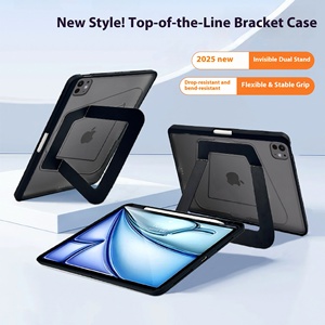 Étuis et housses pour tablettes, <span class=keywords><strong>coque</strong></span> plate de protection en alliage d'aluminium pour <span class=keywords><strong>iPad</strong></span> Air4/5/6, étui Fulcrum avec emplacement pour stylet, support métallique pliable <span class=keywords><strong>Pro</strong></span> - Product Image 4