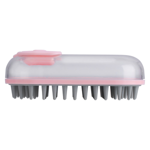 Brosse de toilettage de luxe 2-en-1 écologique en TPR pour chien, outil de nettoyage et de massage pour animaux de compagnie, éliminateur de poils en silicone sûr - Product Image 6