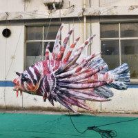 Poisson volant gonflable géant pour la publicité d'événements extérieurs pour les fêtes et les décorations d'aquarium Modèle d'événement accrocheur