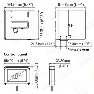 Cabezal de Impresión Térmico VJ 6230 TTO de 32 mm para Codificación de Bolsas de Película, Impresión de Fecha y Código QR - Product Image 3