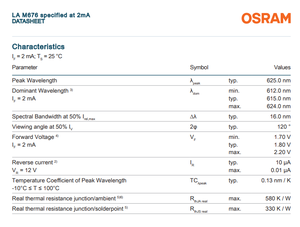 Mejor Precio en Chips LED OSRAM LA M676-K1M1-24-0-2-R18-Z Discretos de 2V 2-SMD con Conector J, Color Ámbar de 615nm, Regulables, con 3 Años de Garantía - Product Image 4