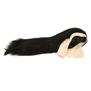 Têtes de mannequin 100 % cheveux humains pour la formation des coiffeurs, modèles de perruques lisses pour la pratique des coiffures, pour la coupe et le tressage des cheveux - Product Image 6