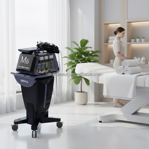 เครื่องผลิตฟองออกซิเจนไฮดรา M6 3.0 รุ่นใหม่ล่าสุด สำหรับดูแลผิวหน้า ฟื้นฟูผิว ทำความสะอาดผิวหน้าอย่างล้ำลึก อุปกรณ์เสริมความงามแบบสปา 6 in 1 - Product Image 1