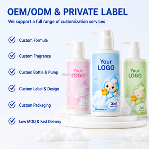 SILU 500ml Jabón Líquido para Cabello y Cuerpo de Bebé, Fórmula Suave Sin Lágrimas, Champú y Jabón Líquido para Niños, Set de Cuidado Capilar de Marca Privada OEM - Product Image 6