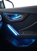 Pour Audi Q2 2019-2026 : Amélioration de l'éclairage d'ambiance, bande lumineuse LED intérieure colorée et dynamique style carbone, accessoires pour voiture