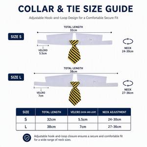 Collier <span class=keywords><strong>pour</strong></span> chien en coton doux réglable, personnalisé avec logo, vente en gros, faible MOQ, sangle de cou confortable et luxueuse <span class=keywords><strong>pour</strong></span> petits et grands chiens - Product Image 5