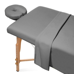 <strong>Custom</strong> Bed Sheet Fitted Sheet 31.5x73+7" Bed <strong>Cover</strong> Pillowcase <strong>Set</strong> for Eyelash Massage Beauty Salon Beauty Care - Product Image 1