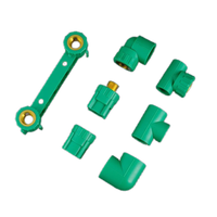 Haute durabilité rentable DN20 25 connexions en laiton PPR personnalisées Té à double filetage femelle