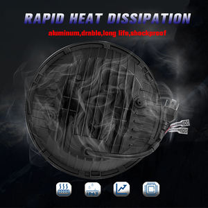 Faro LED Redondo de 7 Pulgadas para <span class=keywords><strong>Jeep</strong></span> JL JK, Bombilla LED de Trabajo de 24v, Luz Alta y Baja, Lente de Proyector LED, Ojos de Ángel - Product Image 5