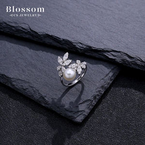 Blossom CS <span class=keywords><strong>Jewelry</strong></span> Factory Custom <span class=keywords><strong>Dubai</strong></span> 925 Sterling <span class=keywords><strong>Silver</strong></span> <span class=keywords><strong>Pearl</strong></span> Necklace Zirconia Bridal Wedding Fine <span class=keywords><strong>Jewelry</strong></span> Sets Para As Mulheres - Product Image 6