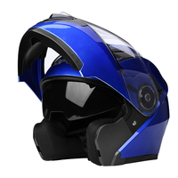 Chinois Pas Cher En Gros En Vrac DOT Approuvé Double Visière Motocross Plein Visage Flip up Moto Moto Casque