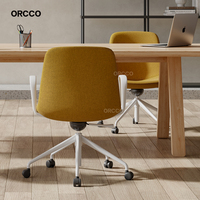 Chaise de bureau visiteur ergonomique pivotante et réglable en hauteur, rembourrée, de conception italienne pour espace de coworking