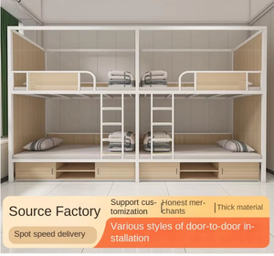 Lit <span class=keywords><strong>superposé</strong></span> inférieur supérieur lits de dortoir appartement armoires de rangement armoires pour chambre hôtel école projets d'appel d'offres à deux étages - Product Image 2