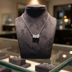 Collar con Colgante Toi Et Moi de Oro de 18K con Diamante Cultivado en Laboratorio de Corte Brillante Redondo de 1.50ct, Certificado por IGI, para Mujer, EtherStar - Product Image 3