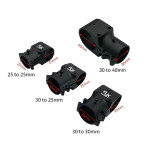 RJXHOBBY RJX 40mm to 30mm to 25mm RJX3785 T-Type Carbon Tube Connector for Drone Arm Landing Gear Support - Product Image 3