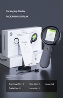 Grosir Pabrik V7 Kaca Pembesar Digital 2 Inci 8 Lampu LED 200x Lensa 12mm Bahan ABS Garansi 1 Tahun