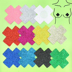 Copricapezzoli Adesivi Glitterati Monouso di Alta Qualità, Produttore di Copricapezzoli Personalizzati alla Moda - Product Image 1