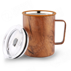 Taza <span class=keywords><strong>de</strong></span> Viaje <span class=keywords><strong>de</strong></span> Acero Inoxidable <span class=keywords><strong>y</strong></span> Madera, Aislamiento al Vacío, Reutilizable, <span class=keywords><strong>con</strong></span> <span class=keywords><strong>Tapa</strong></span> Abatible Libre <span class=keywords><strong>de</strong></span> BPA <span class=keywords><strong>y</strong></span> <span class=keywords><strong>Filtro</strong></span> para Café Vertido - Product Image 2