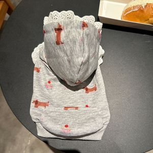 Hot Selling Cute Heart Pet Comfortable <b>Clothes</b> Pet Dog Lace Hoodie <b>Cat</b> Solid Coat - Product Image 4