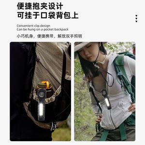 Headlamp Rechargeable Cob <b>Light</b> Adjustable Brightness Outdoor Night Fishing <b>Work</b> <b>Light</b> 800Mahr Battery 100-199M Range - Product Image 4