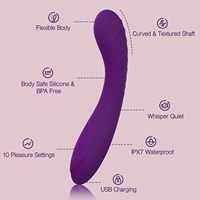 Vibromasseur G-Spot pour adultes, baguette vibrante pour femmes et couples - Rechargeable, étanche, réaliste, vibromasseur féminin, baguette vibrante pour femmes