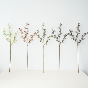 Branches d'eucalyptus artificielles violettes, rouges et vert foncé, 30 cm à 100 cm, décoration intérieure, accessoires d'extérieur, haute simulation, PVC plastique - Product Image 5