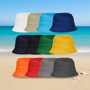 Chapeau de pêcheur en toile de soie avec impression sérigraphique et broderie colorée AI-MICH pour les sports de plein air - Unisexe adulte - Product Image 1