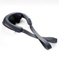 Ceinture de massage corporel électrique 3D sans fil rechargeable, masseur de nuque de voyage, masseur de trapèzes chauffant à compresse chaude et pétrissage