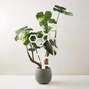 Support de plantes grimpantes en bois alvéolé pour jardin intérieur, support à fleurs ajouré, étagère pour plantes en pot, en stock - Product Image 4