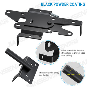 Stock local américain matériel de porte de clôture <span class=keywords><strong>en</strong></span> fer <span class=keywords><strong>autobloquant</strong></span> loquet de porte de clôture <span class=keywords><strong>en</strong></span> PVC de ferme pour porte de jardin - Product Image 2