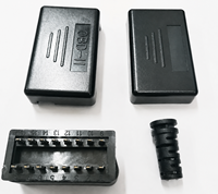 OBD2-Stecker 16-PIN Universeller Knopf-Vorverdrahteter OBD II Männlicher Anschluss