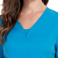 Ensemble d'uniformes médicaux pour femmes, style populaire, nouvelles couleurs assorties, col en V, pantalon jogger, pour hôpital, salon, travail