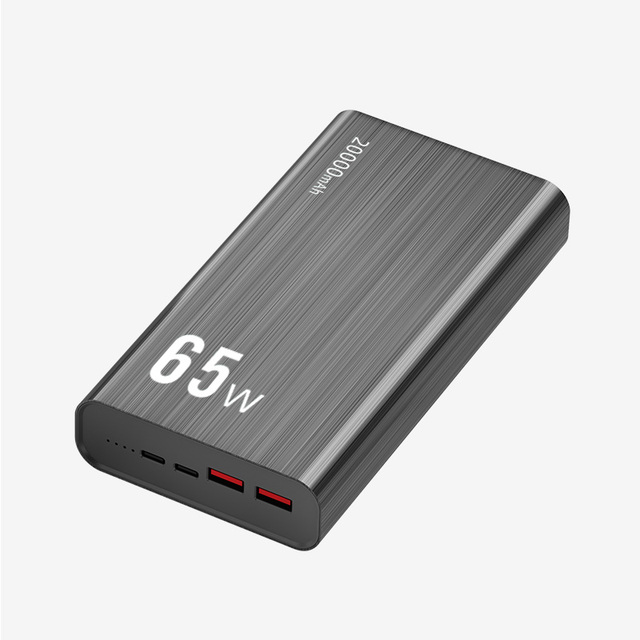 High Capacity 30000mah Power Bank PD65W Fast Charging 20000mah Power Bank for Laptops