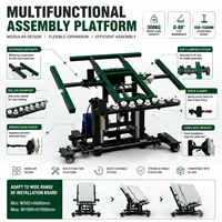 Cadre de table de travail ergonomique réglable avec roulettes, banc d'assemblage modulaire en acier robuste pour atelier industriel et fabrication