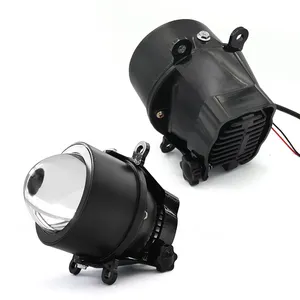 Fabriek Auto Led Mistlamp Tricolor Wit Licht 6000K Geel Licht 3000k 12V Waterdichte Dubbele Lens 3 Inch Aluminium 12V H11 45W Yzg