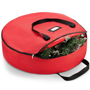 Caja de Almacenamiento Navideña Impermeable y a Prueba de Polvo, Bolsa Redonda para Campanas, Guirnaldas y Regalos - Product Image 2