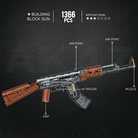 WW2 armée militaire arme jouet ensemble bricolage assemblage ABS matériel AK47 pistolet modèle blocs de construction Style moderne pour garçons et adultes
