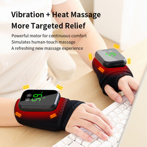 Vente en gros de bande de massage chauffante <span class=keywords><strong>vibrante</strong></span> pour le poignet, <span class=keywords><strong>ceinture</strong></span> de massage sans fil, bande de protection pour le poignet, massage thermique pour les mains - Product Image 6