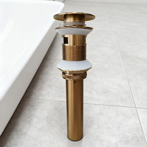 Bonde <span class=keywords><strong>de</strong></span> vidange escamotable moderne en laiton chromé à grand capuchon <span class=keywords><strong>pour</strong></span> <span class=keywords><strong>lavabo</strong></span> <span class=keywords><strong>de</strong></span> <span class=keywords><strong>salle</strong></span> <span class=keywords><strong>de</strong></span> <span class=keywords><strong>bain</strong></span> ou douche, facile à nettoyer, fabriquée en Chine - Product Image 1