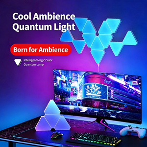 Lampada Modellante Magica USB LED Ecologica Dimmerabile, Luce Triangolare Strana per Ambienti, Compatibile con Alexa/Google/Siri, Lampada da Parete Atmosferica - Product Image 1