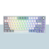 Clavier mécanique de jeu personnalisé sans fil RGB PC clavier personnalisé sans fil 75% avec bouton clavier mécanique